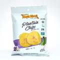 TropicMax Pack of 24 Bags Garlic-Flavored Plantain Chips 2 oz