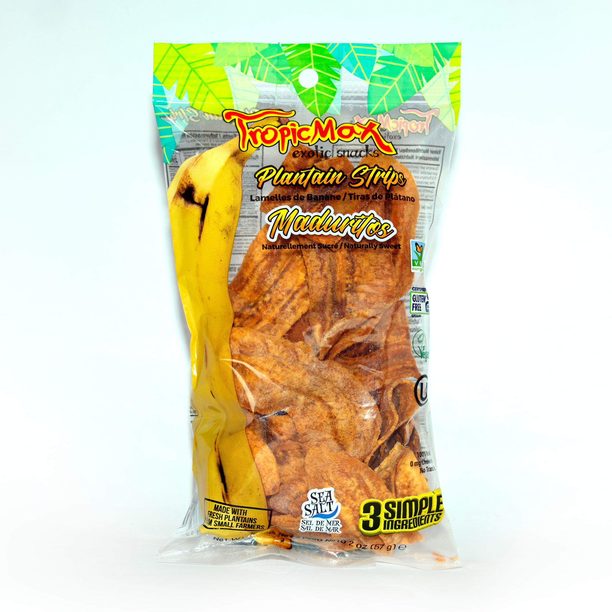 TropicMax Plantain Strips Naturally Sweet 2 oz Maduritos