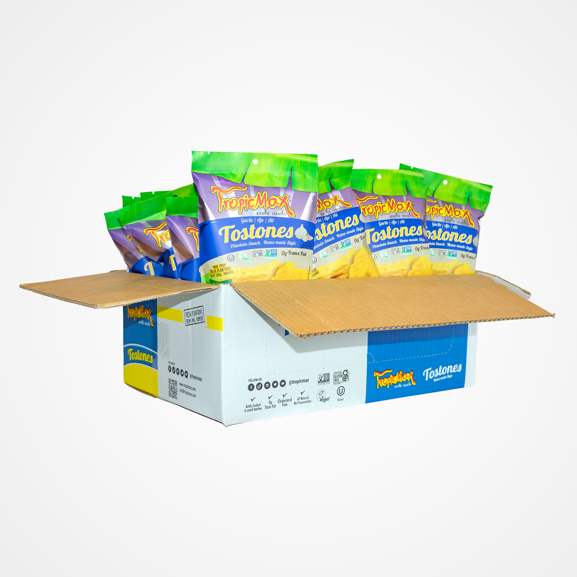 TropicMax Garlic flavoured Tostones 1.4 oz Garlic