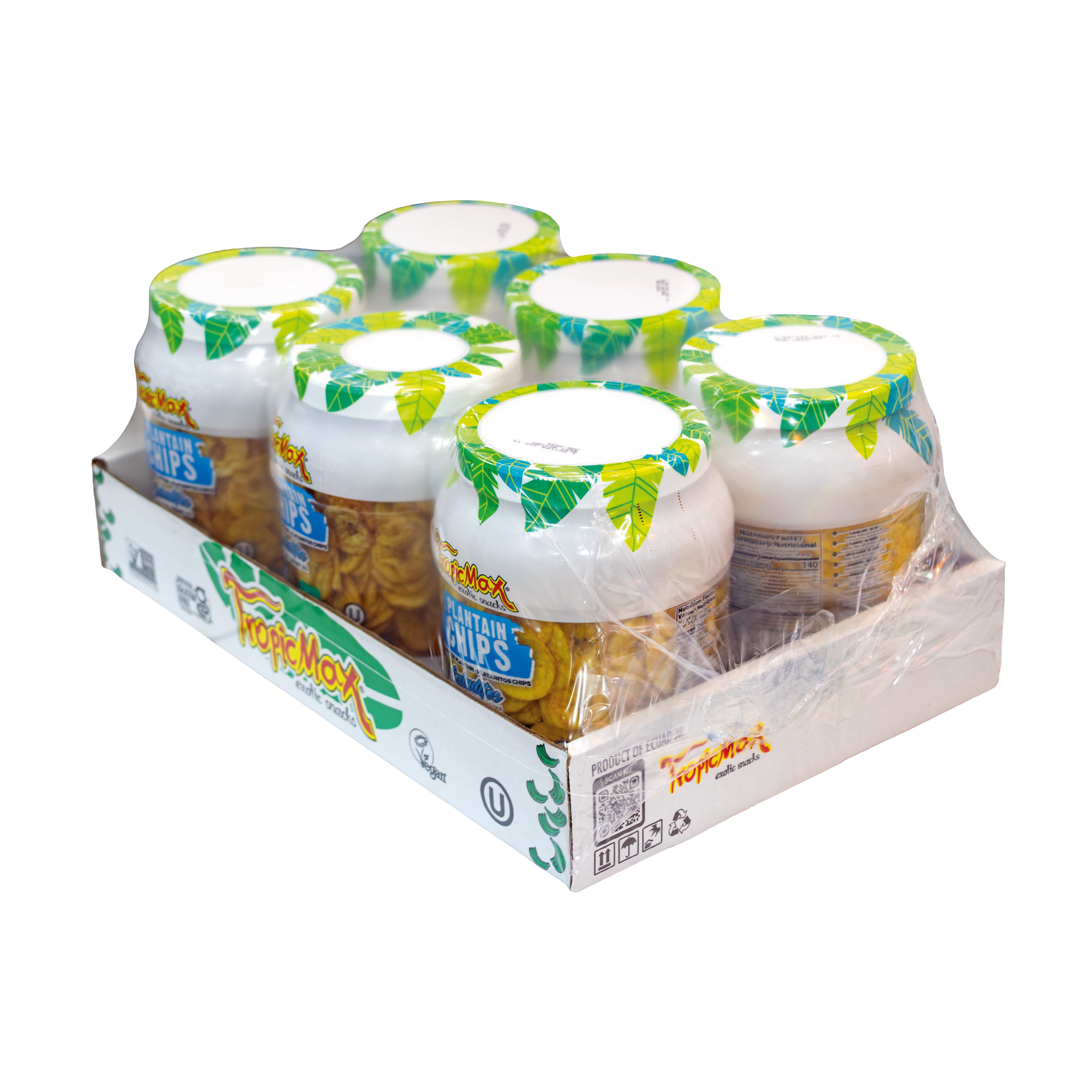 TropicMax Jar Plantain Chips lightly salted 20 oz
